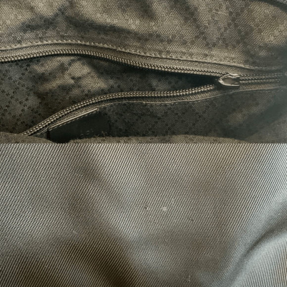 GUCCI Tote Bag Large Shoulder Leather Black Nylon - Picture 10 of 13